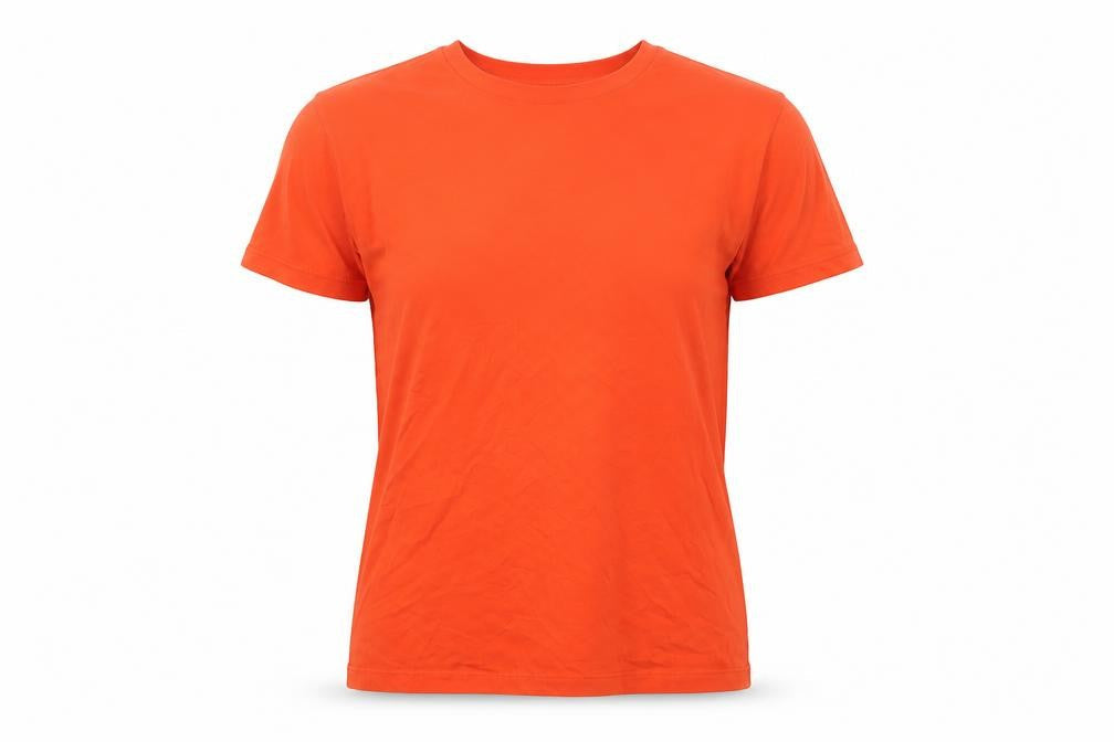 ASOS DESIGN Women Orange UK 10 Basic Crew Neck Short Sleeve T-Shirt