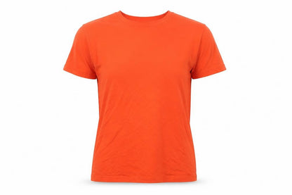 ASOS DESIGN Women Orange UK 10 Basic Crew Neck Short Sleeve T-Shirt