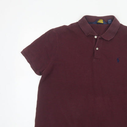 Polo Golf Ralph Lauren Men's Red XL Cotton Stretch Short Sleeve Polo