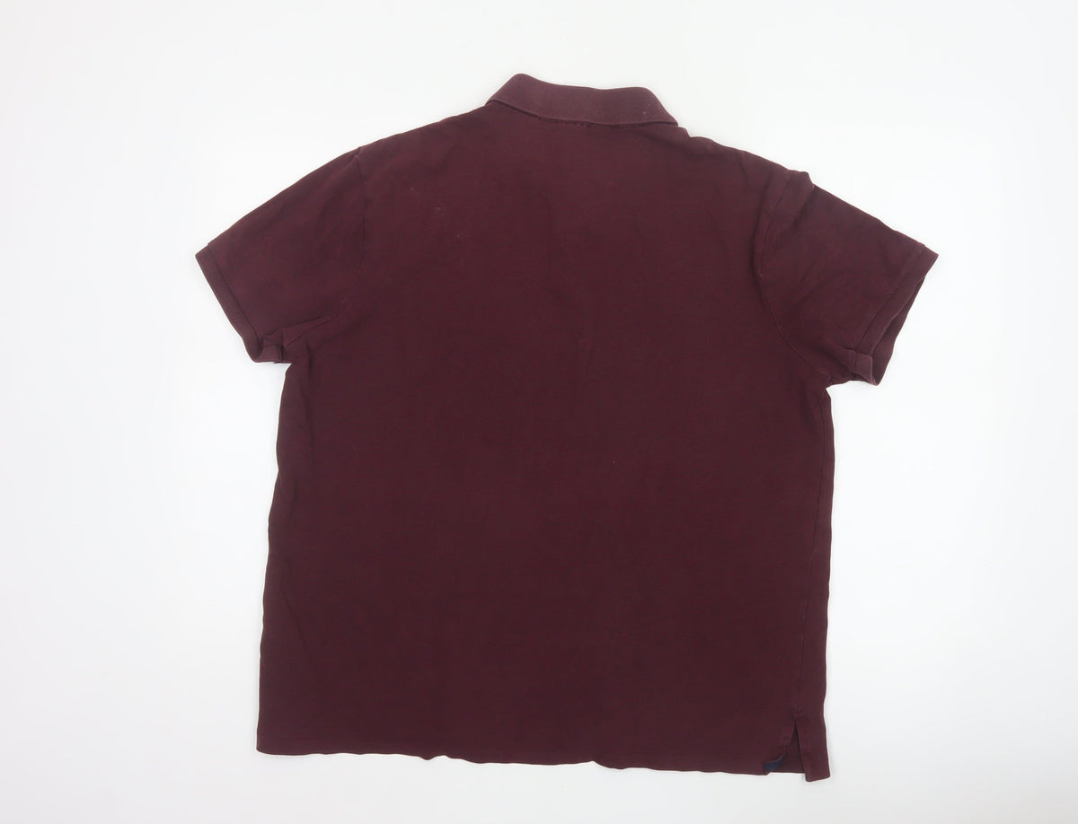 Polo Golf Ralph Lauren Men's Red XL Cotton Stretch Short Sleeve Polo