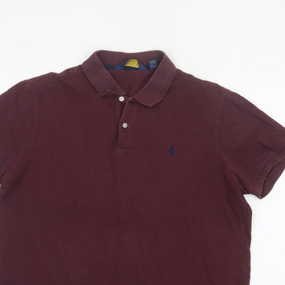Polo Golf Ralph Lauren Men's Red XL Cotton Stretch Short Sleeve Polo