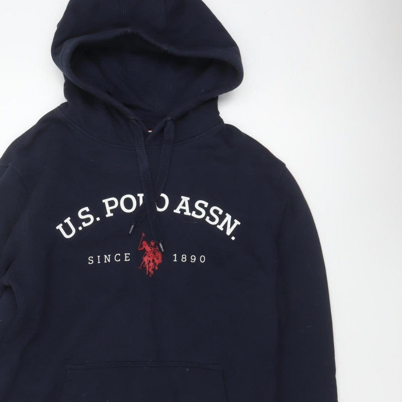 U.S. Polo Assn. Men’s Navy Blue M Pullover Logo Hoodie