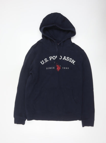 U.S. Polo Assn. Men’s Navy Blue M Pullover Logo Hoodie
