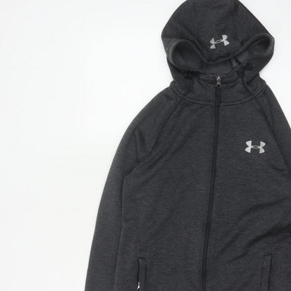 Under Armour Mens Grey S Full Zip ColdGear Hoodie