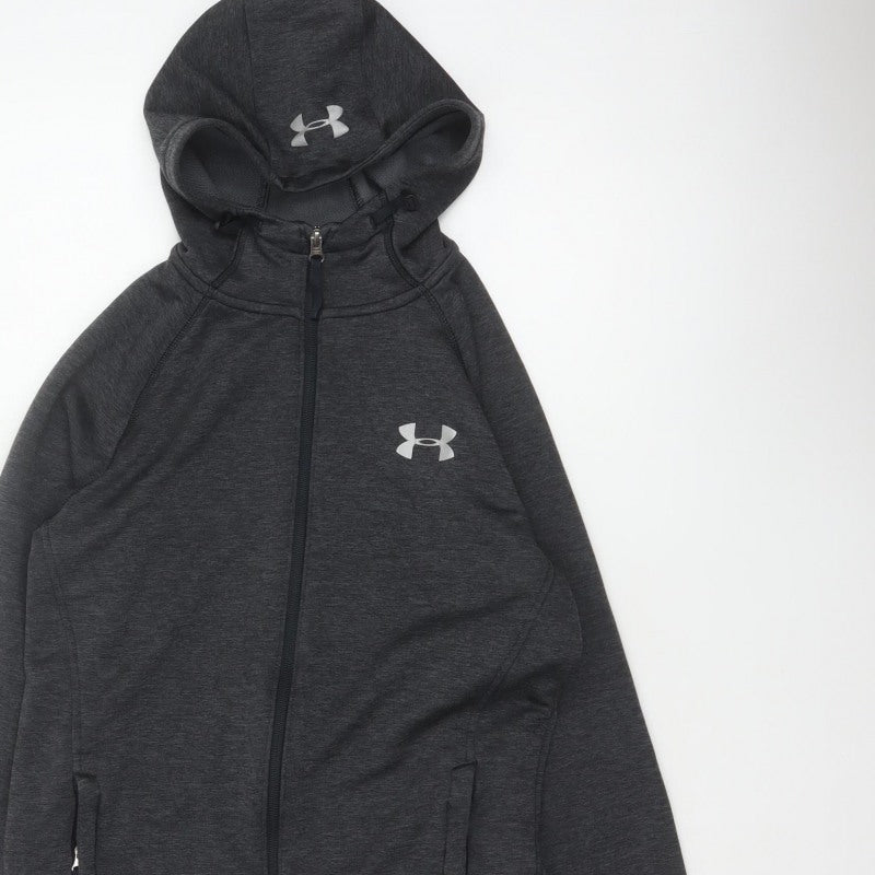 Under Armour Mens Grey S Full Zip ColdGear Hoodie