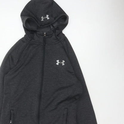 Under Armour Mens Grey S Full Zip ColdGear Hoodie