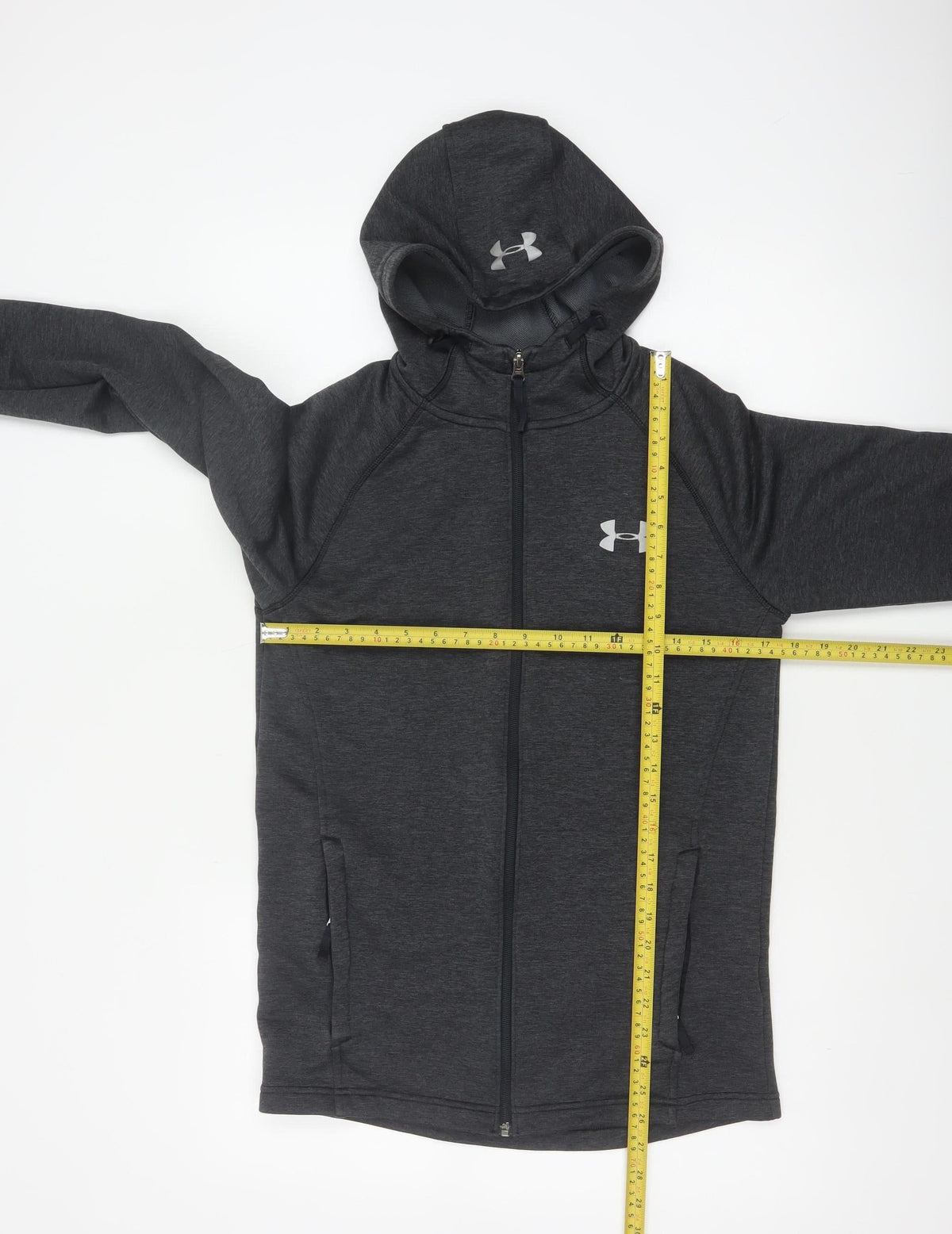 Under Armour Mens Grey S Full Zip ColdGear Hoodie