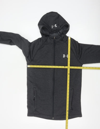 Under Armour Mens Grey S Full Zip ColdGear Hoodie