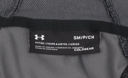 Under Armour Mens Grey S Full Zip ColdGear Hoodie