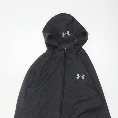 Under Armour Mens Grey S Full Zip ColdGear Hoodie