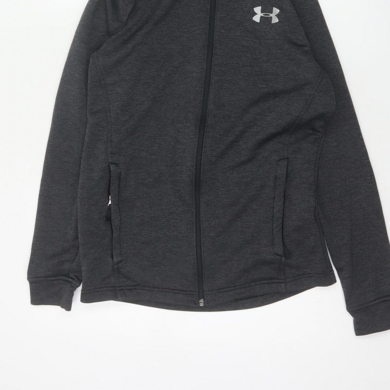 Under Armour Mens Grey S Full Zip ColdGear Hoodie
