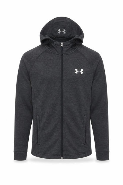 Under Armour Mens Grey S Full Zip ColdGear Hoodie