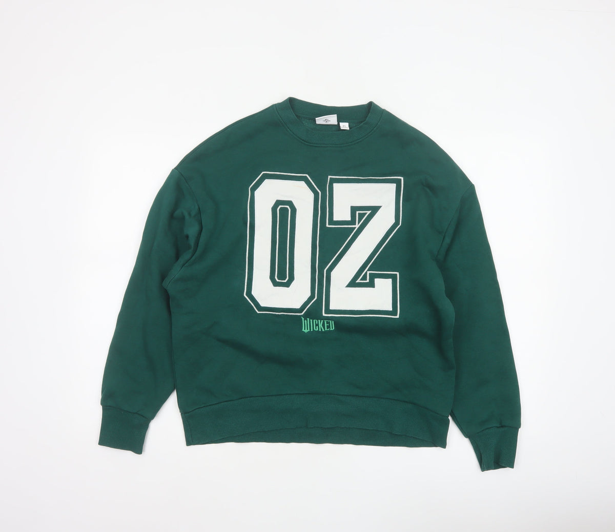 Wicked Women’s Green XS Pullover Sweatshirt 02 Graphic Crew Neck
