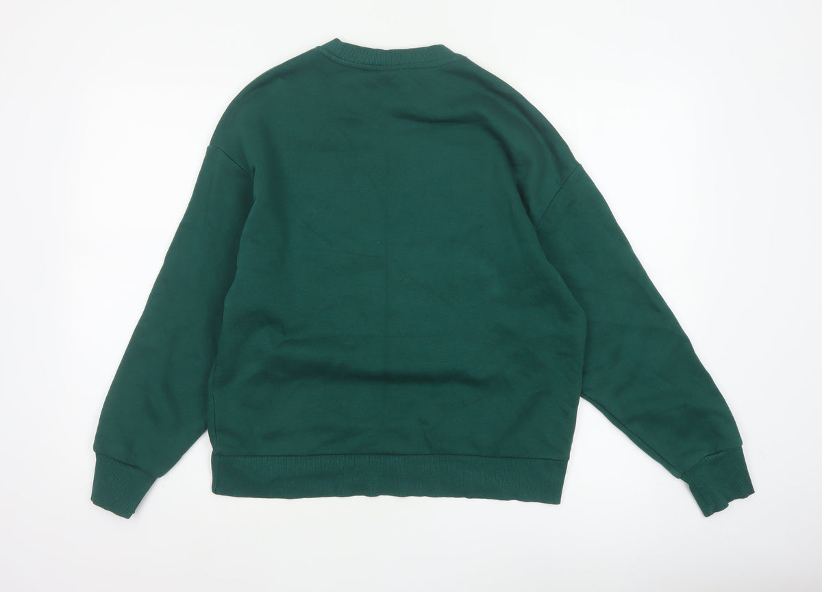 Wicked Women’s Green XS Pullover Sweatshirt 02 Graphic Crew Neck