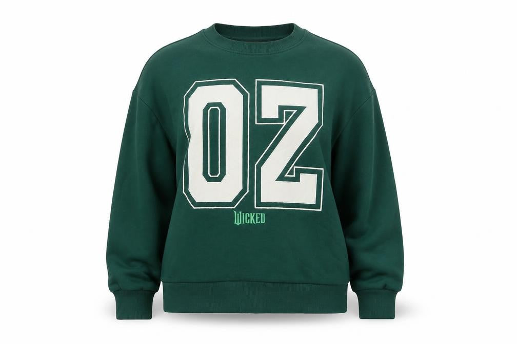 Wicked Women’s Green XS Pullover Sweatshirt 02 Graphic Crew Neck