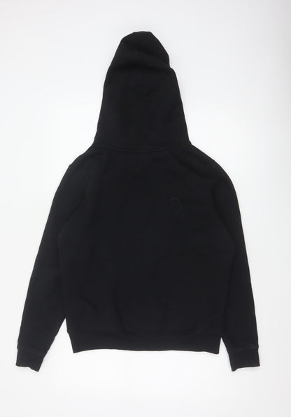 Tommy Jeans Men's Black M Pullover Logo Graphic Hoodie Pockets
