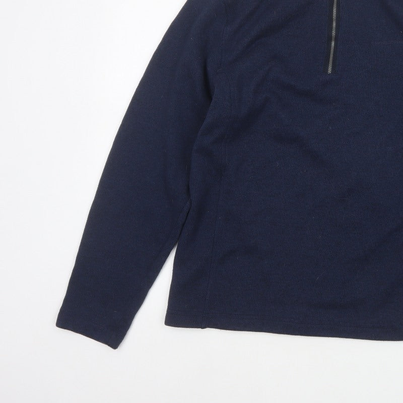 Craghoppers Men’s Blue M Quarter Zip Fleece Sweatshirt Outdoor