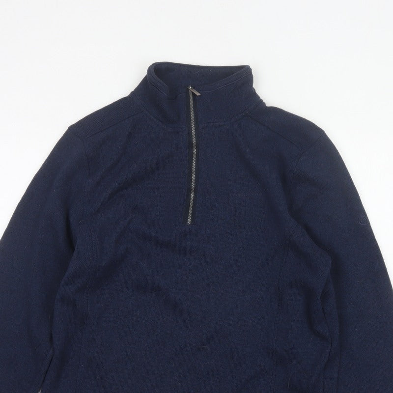 Craghoppers Men’s Blue M Quarter Zip Fleece Sweatshirt Outdoor