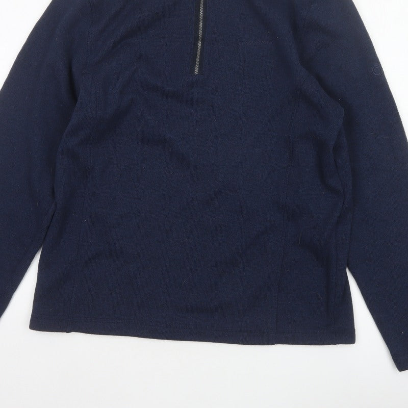 Craghoppers Men’s Blue M Quarter Zip Fleece Sweatshirt Outdoor