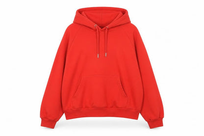 Monki Women Red XS Pullover Hoodie Drawstring Kangaroo Pocket