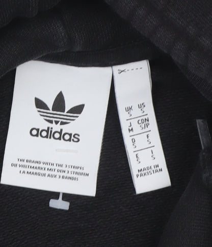 adidas Men’s Black M Pullover Hoodie Trefoil Logo Pockets