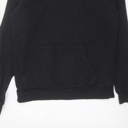 adidas Men’s Black M Pullover Hoodie Trefoil Logo Pockets