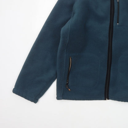 Snow Top Men’s Blue L Fleece Jacket Sherpa Lined Full Zip Ski