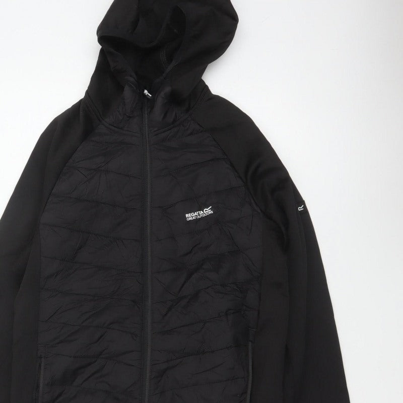 Regatta Men's Black S Hooded Quilted Hybrid Puffer Jacket