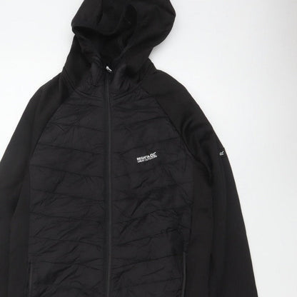 Regatta Men's Black S Hooded Quilted Hybrid Puffer Jacket
