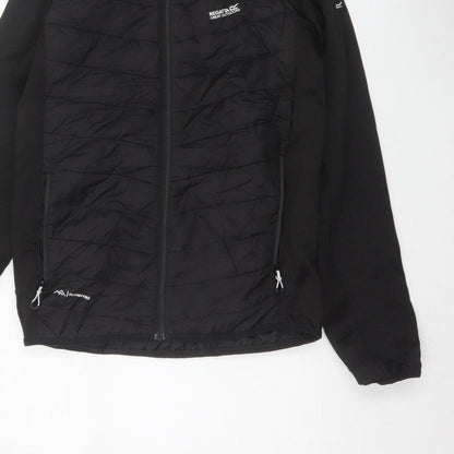 Regatta Men's Black S Hooded Quilted Hybrid Puffer Jacket