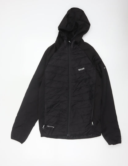 Regatta Men's Black S Hooded Quilted Hybrid Puffer Jacket