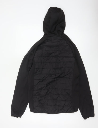 Regatta Men's Black S Hooded Quilted Hybrid Puffer Jacket