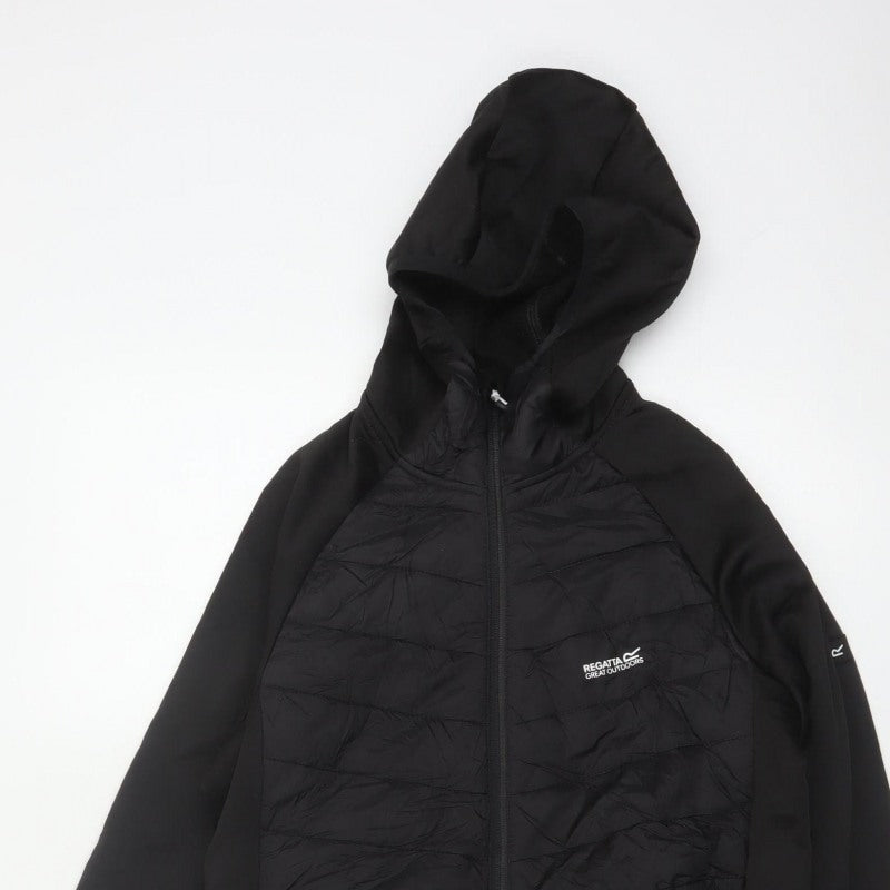 Regatta Men's Black S Hooded Quilted Hybrid Puffer Jacket