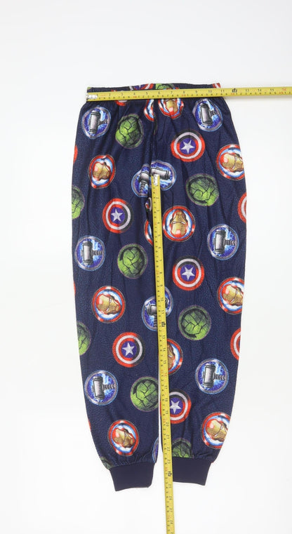 Avengers Boys Multicoloured 10 Years Long Sleeve Fleece Pyjama Set
