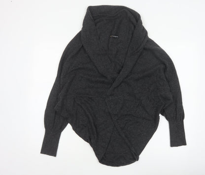 Autograph Women’s Grey UK 14 Wrap Cardigan Cashmere Blend Knit