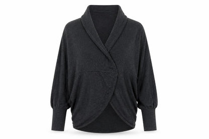 Autograph Women’s Grey UK 14 Wrap Cardigan Cashmere Blend Knit