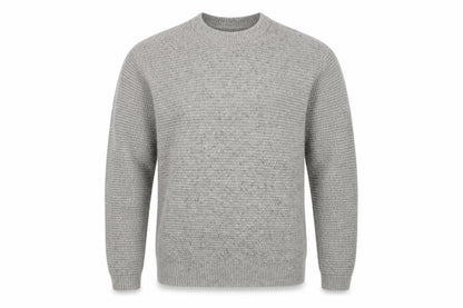 GAP Mens Grey Lambswool Blend Chunky Knit Crew Neck Pullover Jumper M