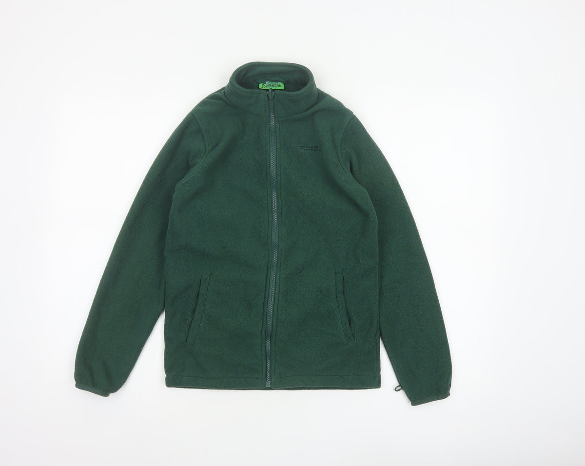 Mountain Warehouse Boys Green 11-12 Years Fleece Full Zip Jacket