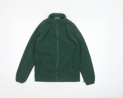 Mountain Warehouse Boys Green 11-12 Years Fleece Full Zip Jacket