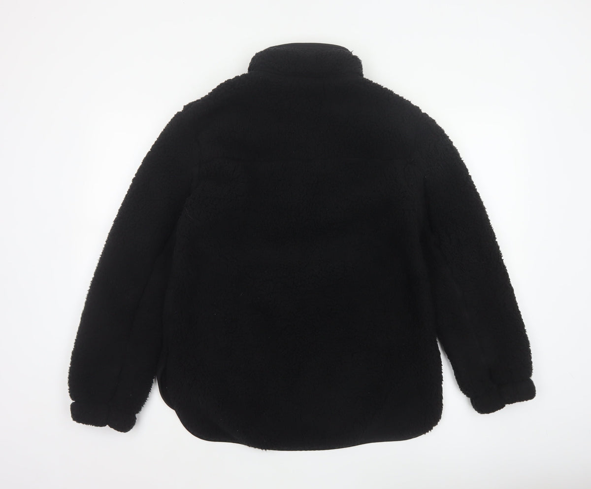 Nutmeg Women Black Size 8/10 Fleece Half Zip Pullover Sweatshirt