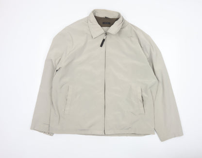 Claiborne Men’s Beige XL Full Zip Lined Basic Jacket