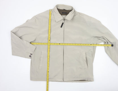 Claiborne Men’s Beige XL Full Zip Lined Basic Jacket