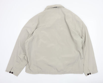 Claiborne Men’s Beige XL Full Zip Lined Basic Jacket