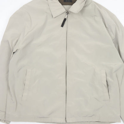 Claiborne Men’s Beige XL Full Zip Lined Basic Jacket