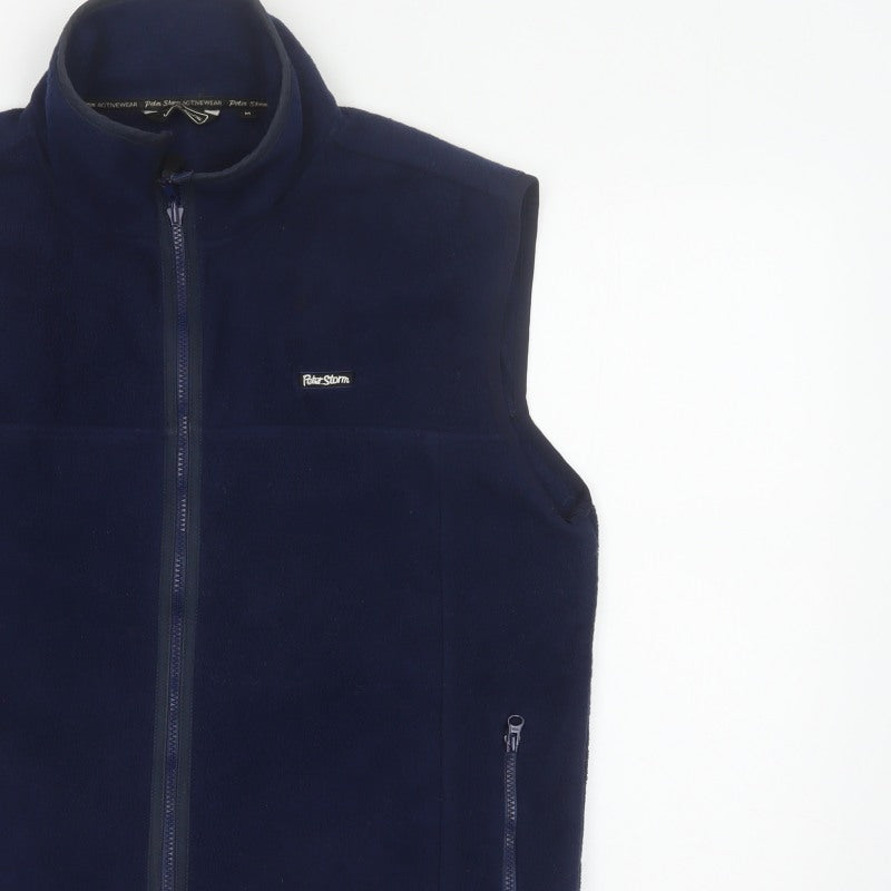 Peter Storm Men’s Navy M Fleece Bodywarmer Waistcoat Full Zip Outdoor