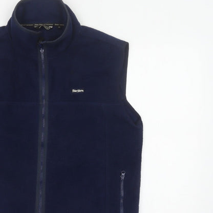 Peter Storm Men’s Navy M Fleece Bodywarmer Waistcoat Full Zip Outdoor