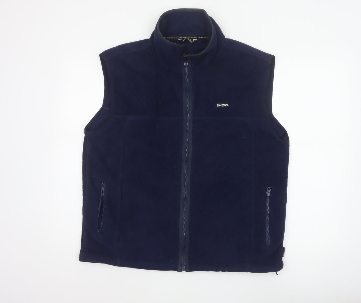 Peter Storm Men’s Navy M Fleece Bodywarmer Waistcoat Full Zip Outdoor