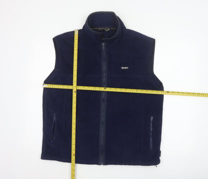 Peter Storm Men’s Navy M Fleece Bodywarmer Waistcoat Full Zip Outdoor