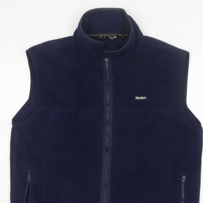 Peter Storm Men’s Navy M Fleece Bodywarmer Waistcoat Full Zip Outdoor