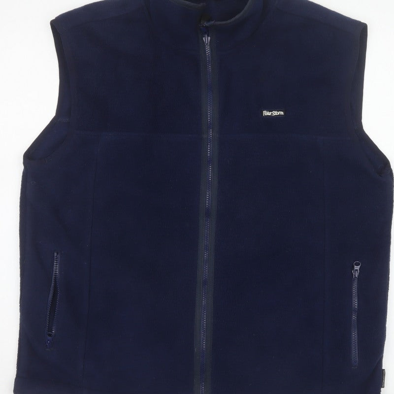 Peter Storm Men’s Navy M Fleece Bodywarmer Waistcoat Full Zip Outdoor